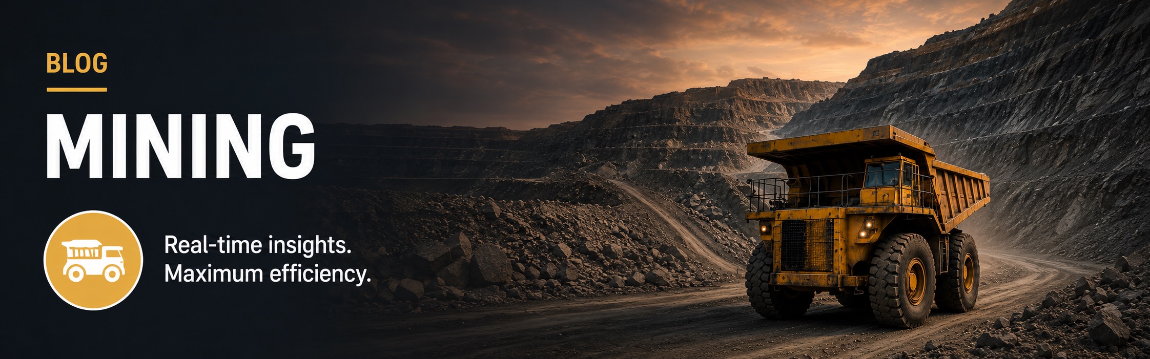 Camion minier autonome équipé d'un nœud Rajant BreadCrumb, traitant des données en temps réel à la périphérie dans une vaste mine à ciel ouvert.